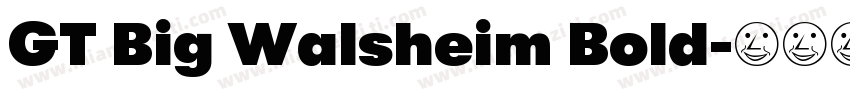 GT Big Walsheim Bold字体转换